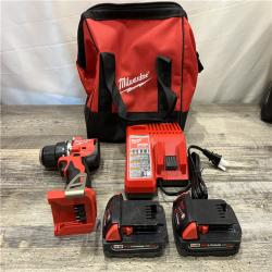 AS-IS Milwaukee 18V Lithium-Ion Brushless Cordless 1/2 in. Compact Hammer Drill/Driver Kit