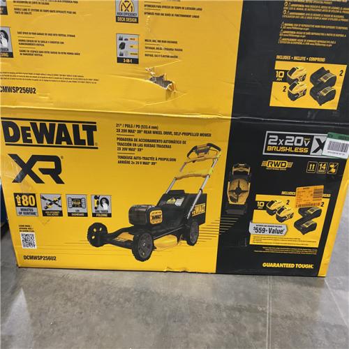 As-Is- 2x20V MAX 21 in. Cordless Battery Powered Self Propelled Lawn Mower Kit with (2) 10 Ah Batteries and Chargers