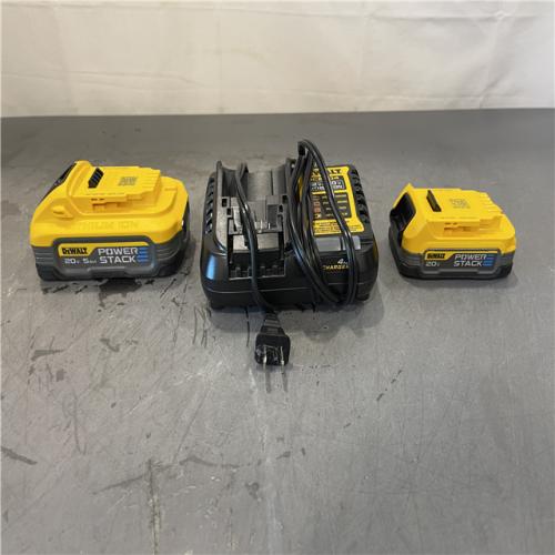 AS-IS - Dewalt Powerstack 20-Volt Lithium-Ion 5.0 Ah and 1.7 Ah Batteries and Charger
