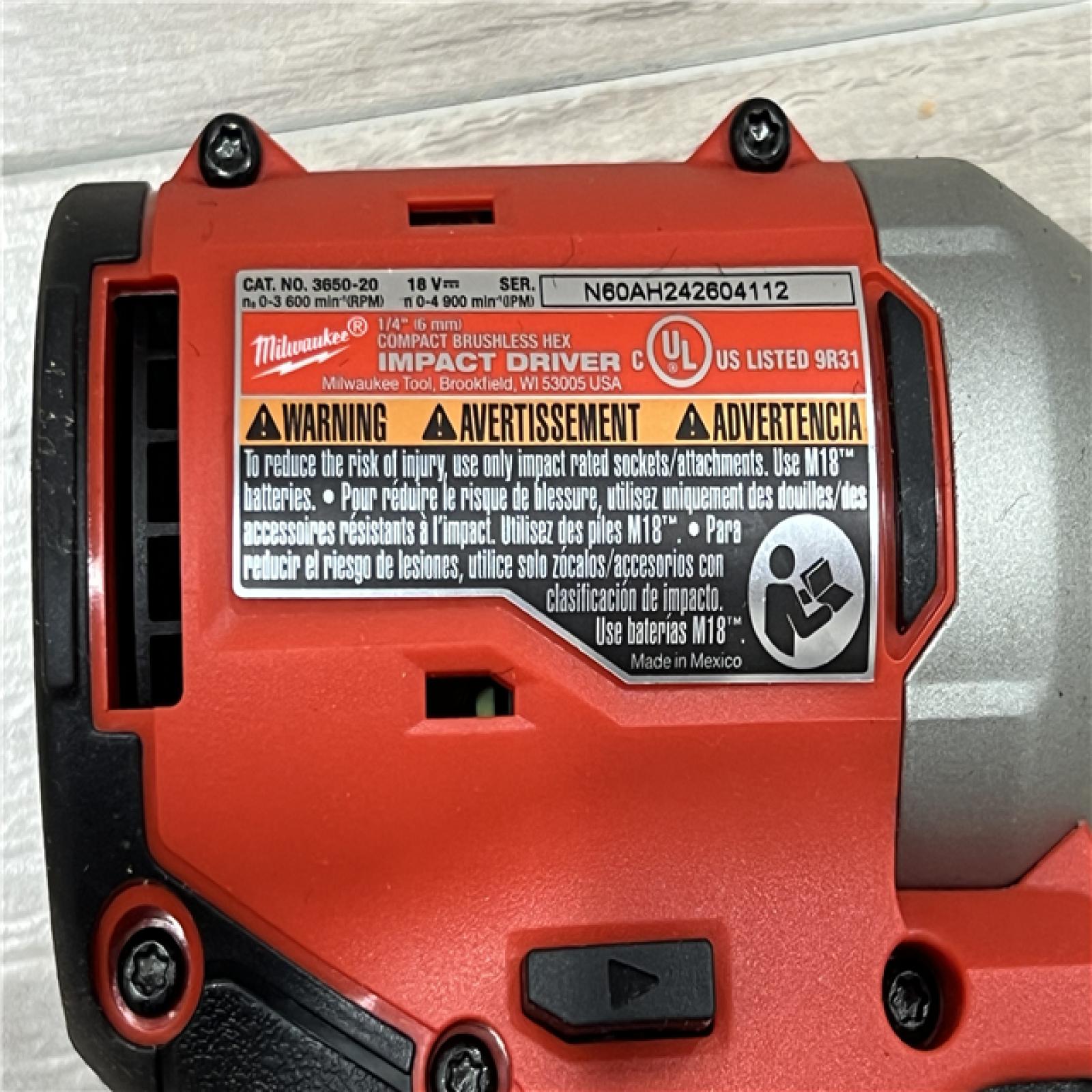 AS-IS Milwaukee M18 18V Lithium-Ion Brushless Cordless Compact Drill/Impact Combo Kit