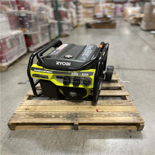 DALLAS LOCATION - AS-IS RYOBI 8125-Watt Gasoline Powered Portable Generator