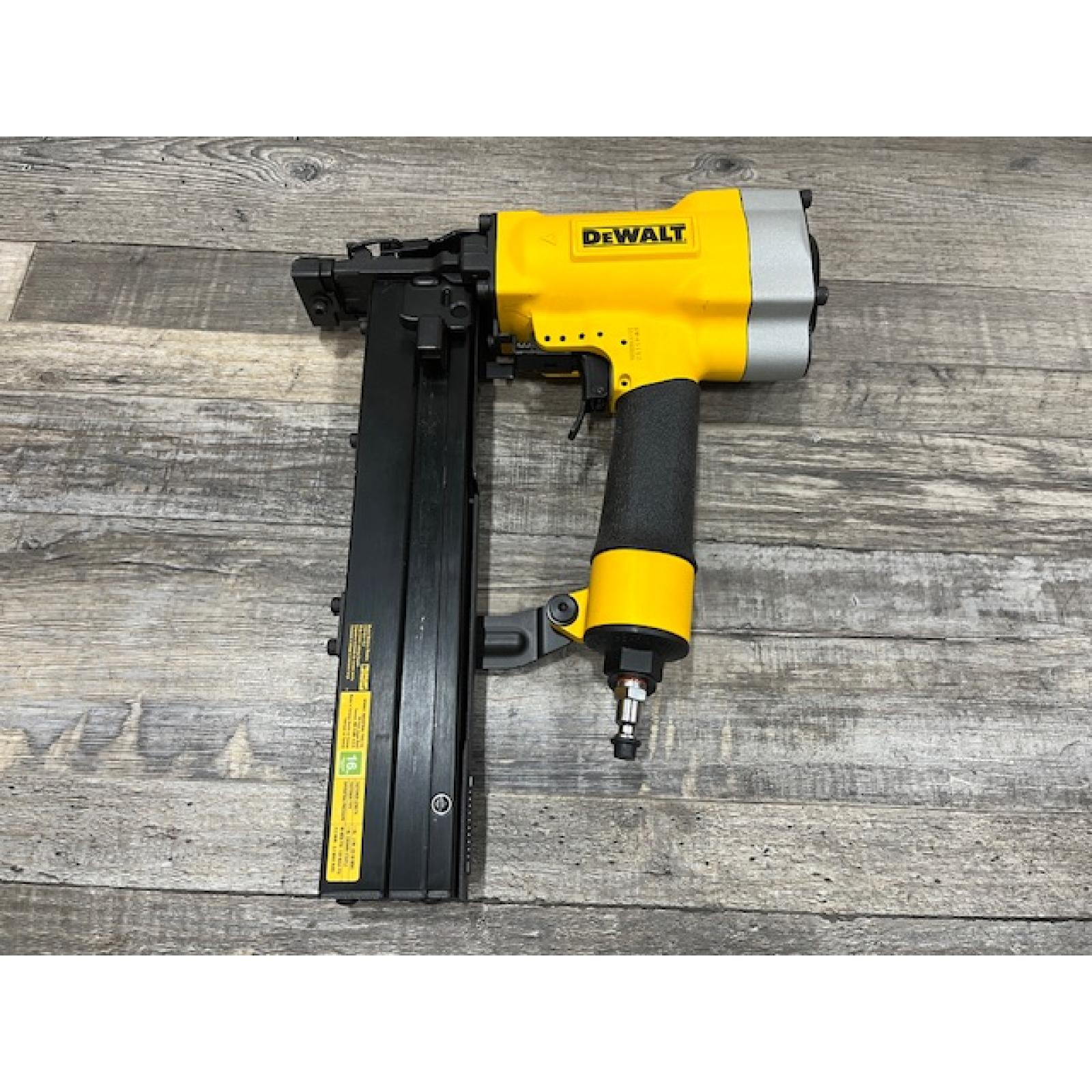 AS-IS DEWALT Corded Pneumatic 16-Gauge 1 in. Crown Lathing Stapler