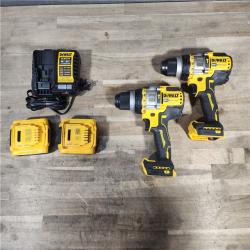 HOUSTON LOCATION - AS-IS DEWALT 2 TOOL COMBO KIT W/ (2) BATTERY & CHARGER