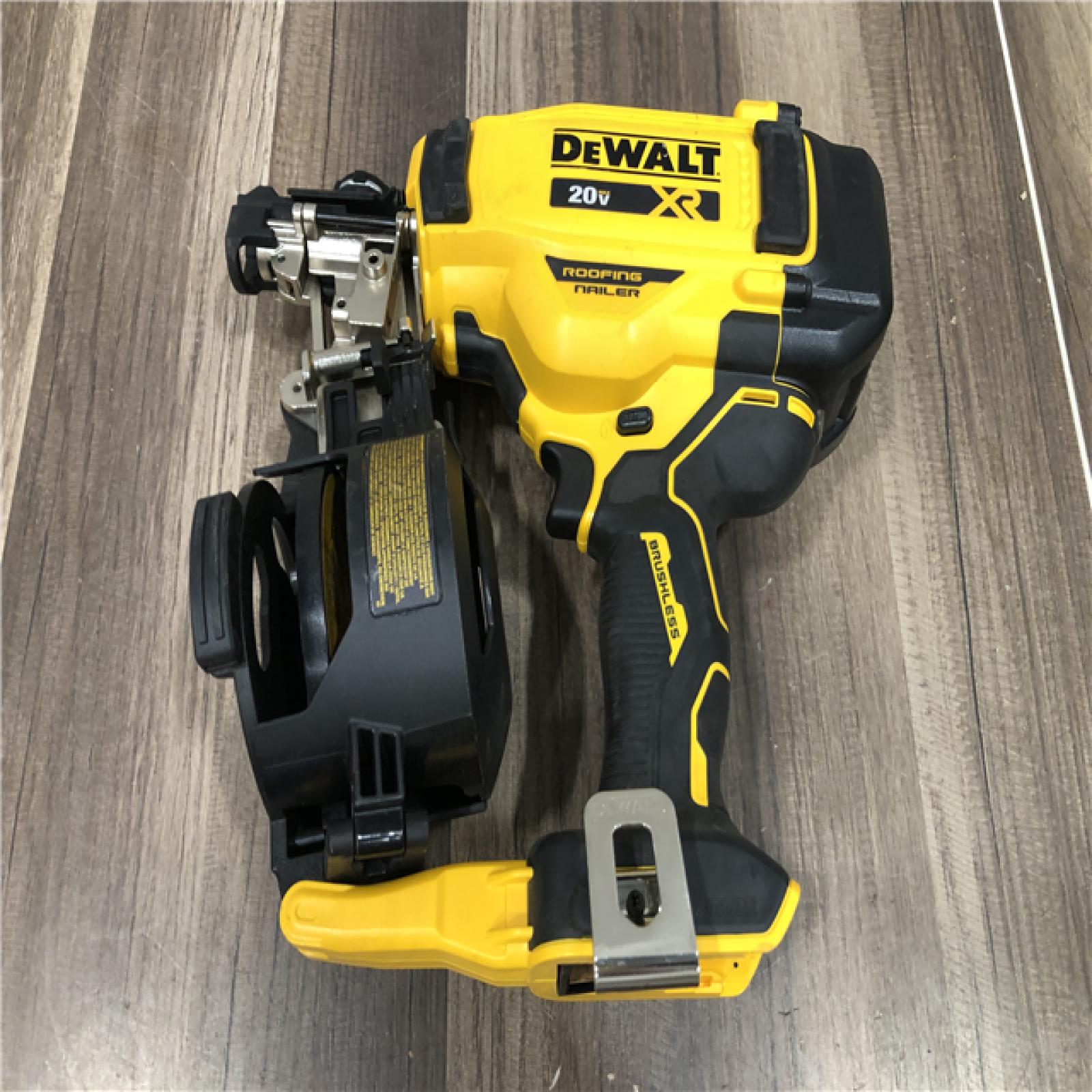 AS-IS DEWALT 20V MAX 15-Degree Electric Cordless Roofing Nailer (Tool Only)