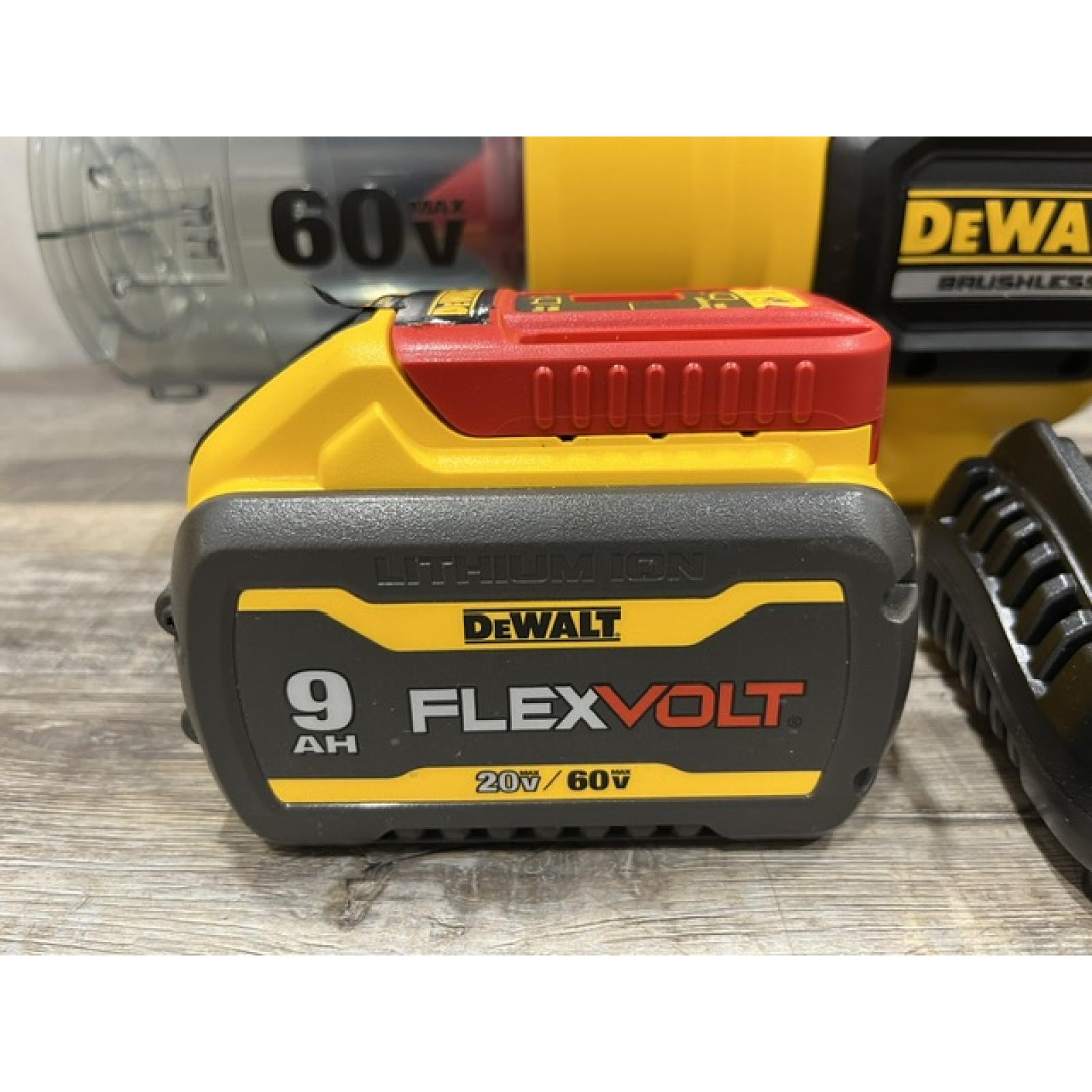 AS-IS DEWALT FLEXVOLT 60V MAX 125 MPH 600 CFM Brushless Cordless Battery Powered Blower Kit