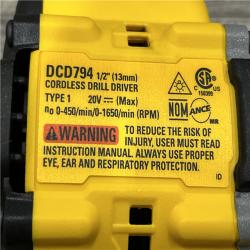 AS-IS DEWALT Atomic 20V Lithium-Ion Cordless Compact 1/2 in. Drill/Driver Kit