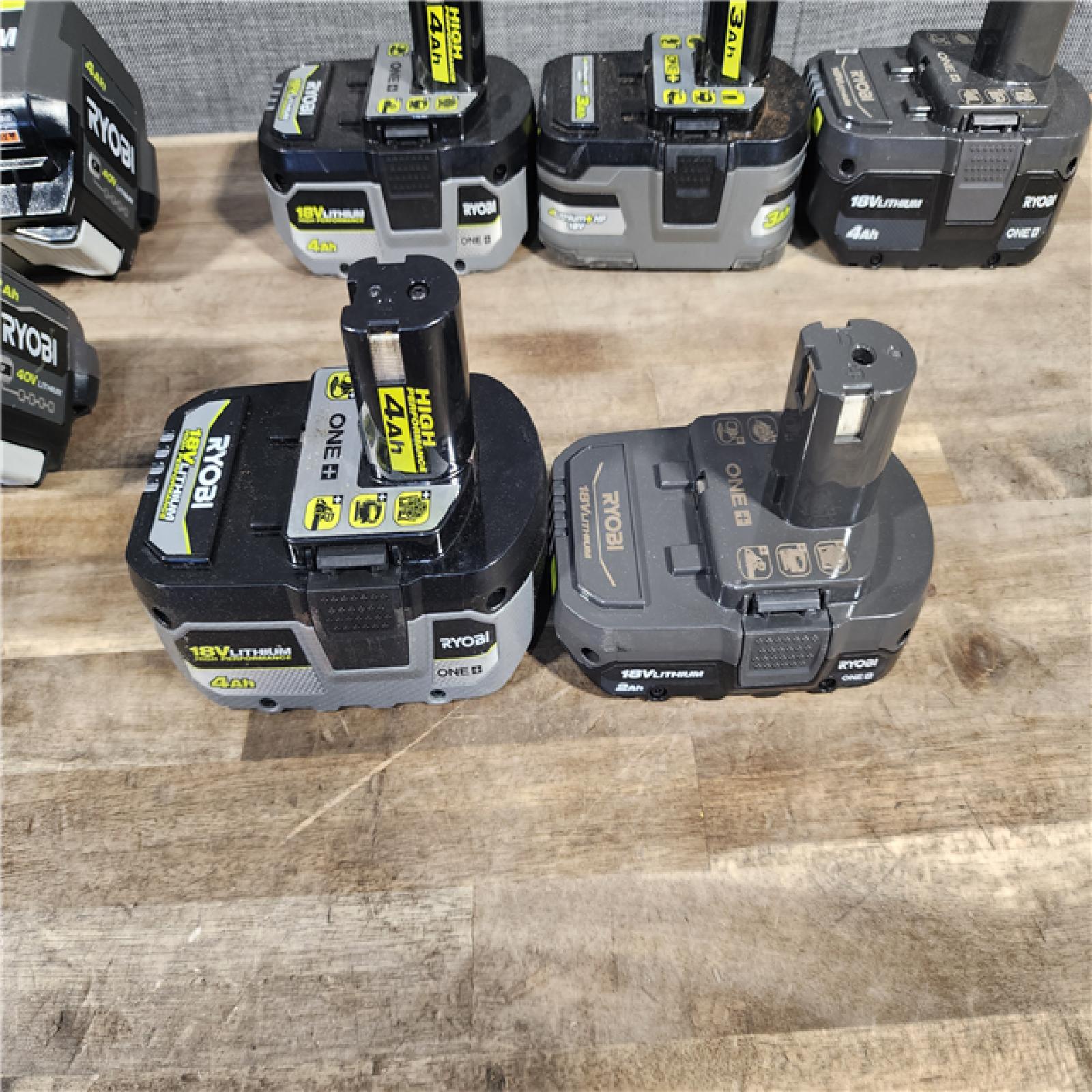 HOUSTON LOCATION - AS-IS RYOBI BATTERY PACK QTY - 10