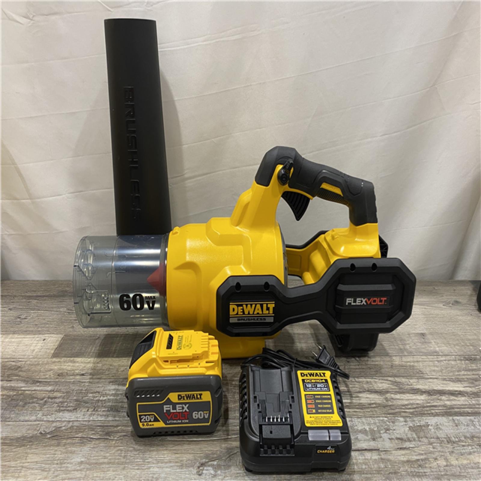 AS-IS DEWALT FLEXVOLT 60V MAX 125 MPH 600 CFM Brushless Cordless Battery Powered Blower Kit