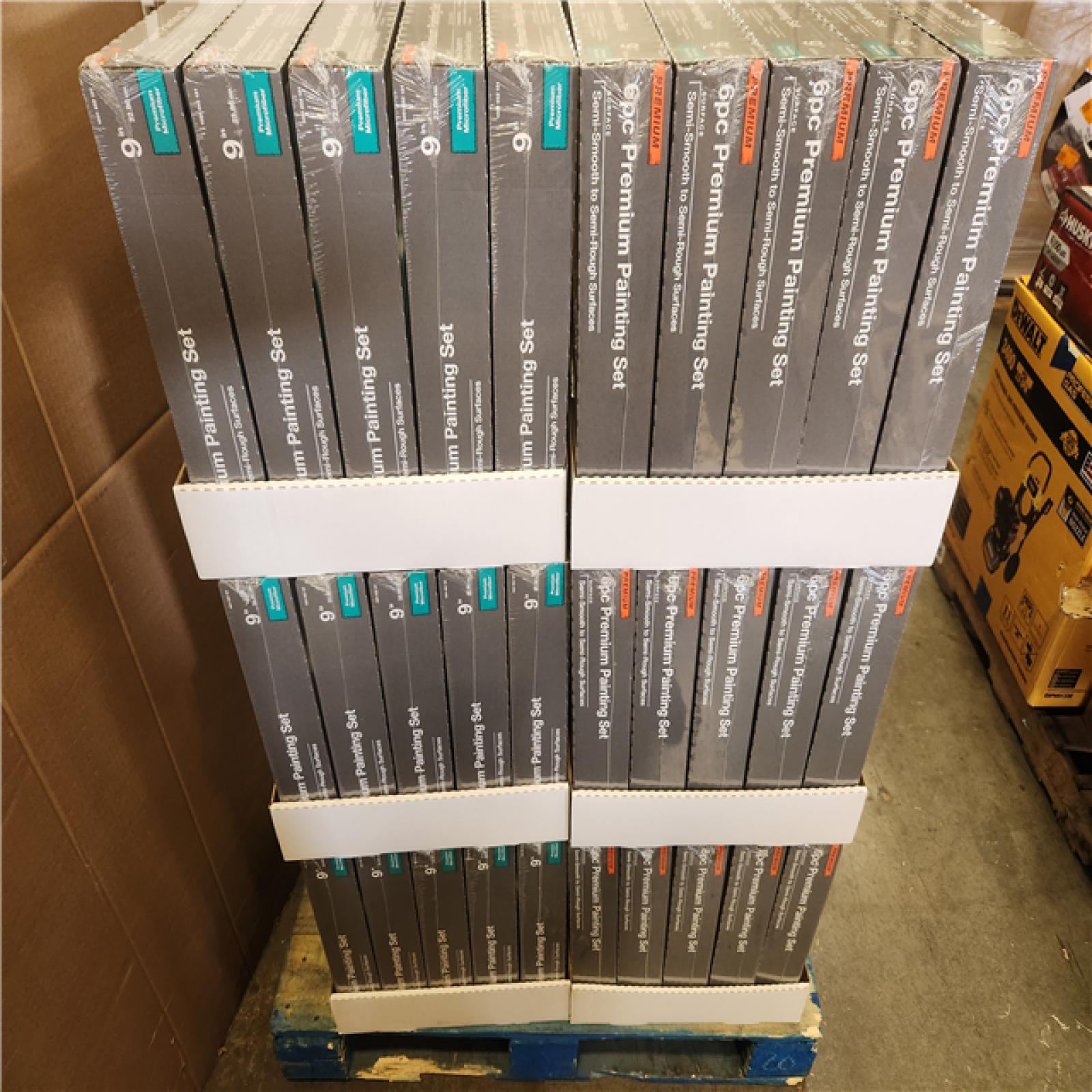 Phoenix NEW Premium Painting Set 6-Piece Metal Tray/Microfiber Paint Applicator Kit Pallet (120-Boxes)