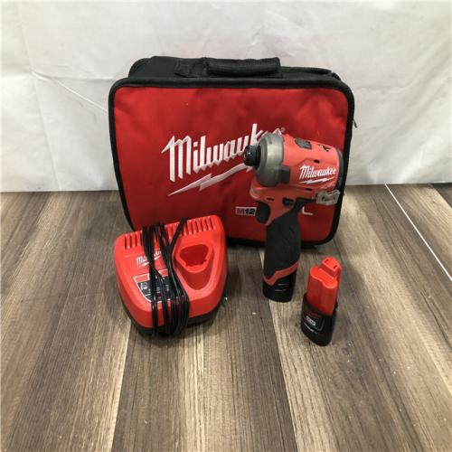 AS-IS Milwaukee FUEL SURGE 12V Lithium-Ion Brushless Cordless 1/4 in. Hex Impact Driver Compact Kit