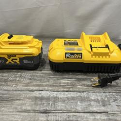 AS-IS DEWALT 20V MAX XR Power-Pack Lithium-Ion Starter Kit with 8. 0Ah Battery and Charger