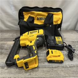 AS-IS DEWALT 20V MAX XR Lithium-Ion Cordless 18-Gauge Narrow Crown Stapler Kit