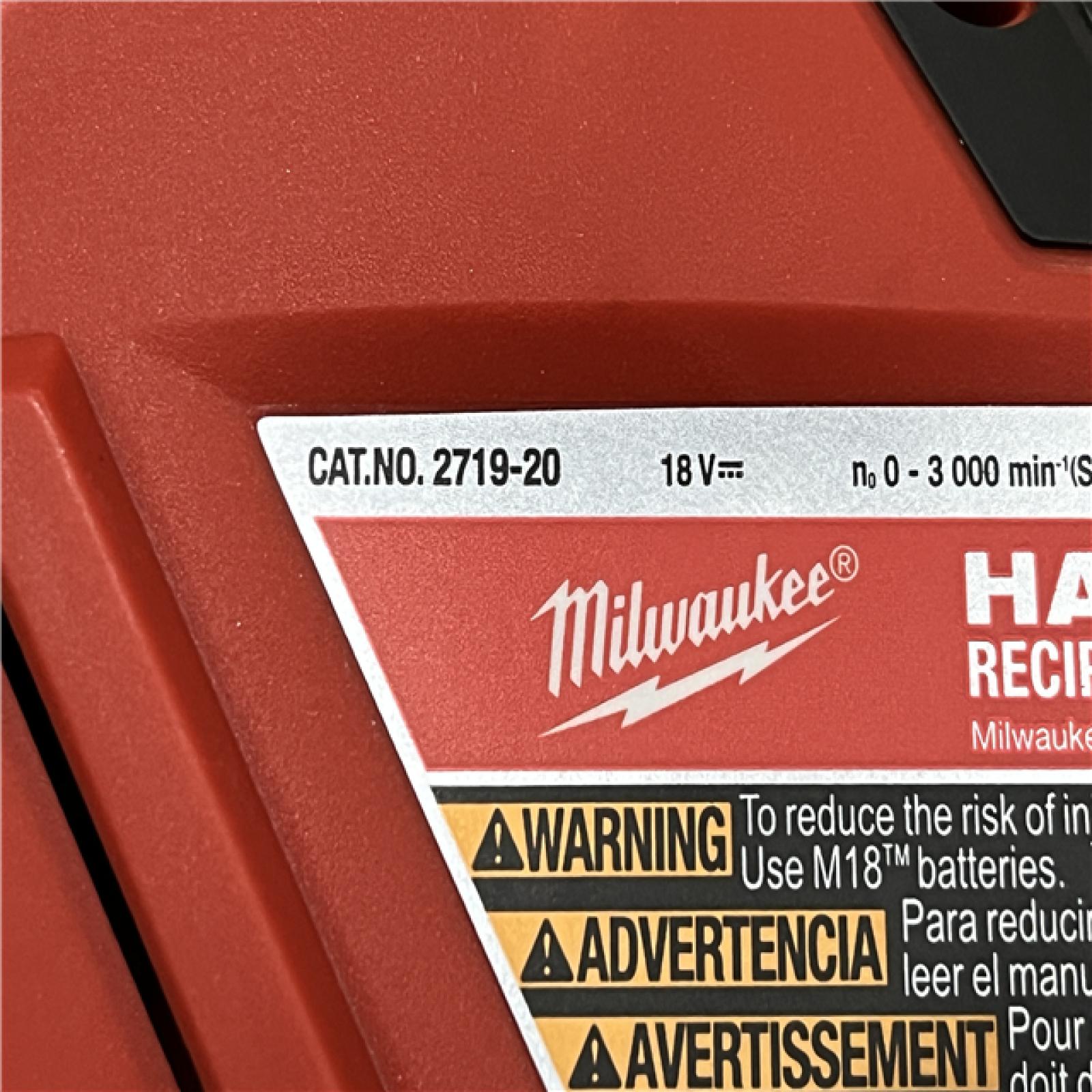 AS-IS Milwaukee FUEL 18V Lithium-Ion Brushless Cordless HACKZALL Reciprocating Saw (Tool-Only)