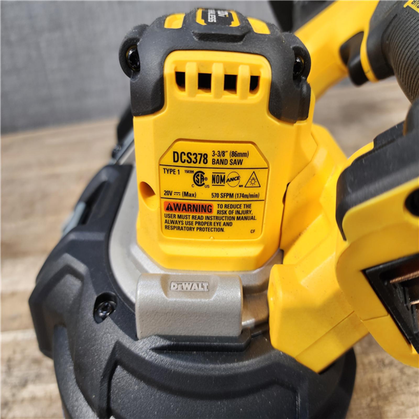 HOUSTON LOCATION - AS-IS DEWALT 20-Volt MAX 3-3/8 in. Cordless Brushless Bandsaw (Tool-Only)