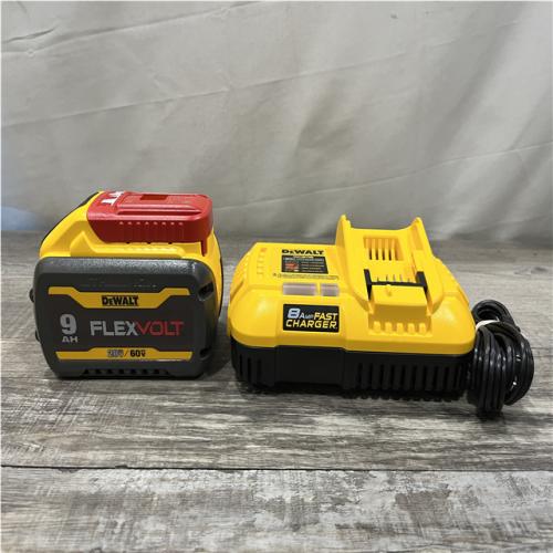 AS-IS DEWALT 20V/60V MAX FLEXVOLT Lithium-Ion 9.0Ah Battery and Charger Starter Kit