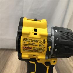 AS-IS DEWALT ATOMIC 20-Volt MAX Brushless Cordless 1/2 in. Hammer Drill (Tool-Only)