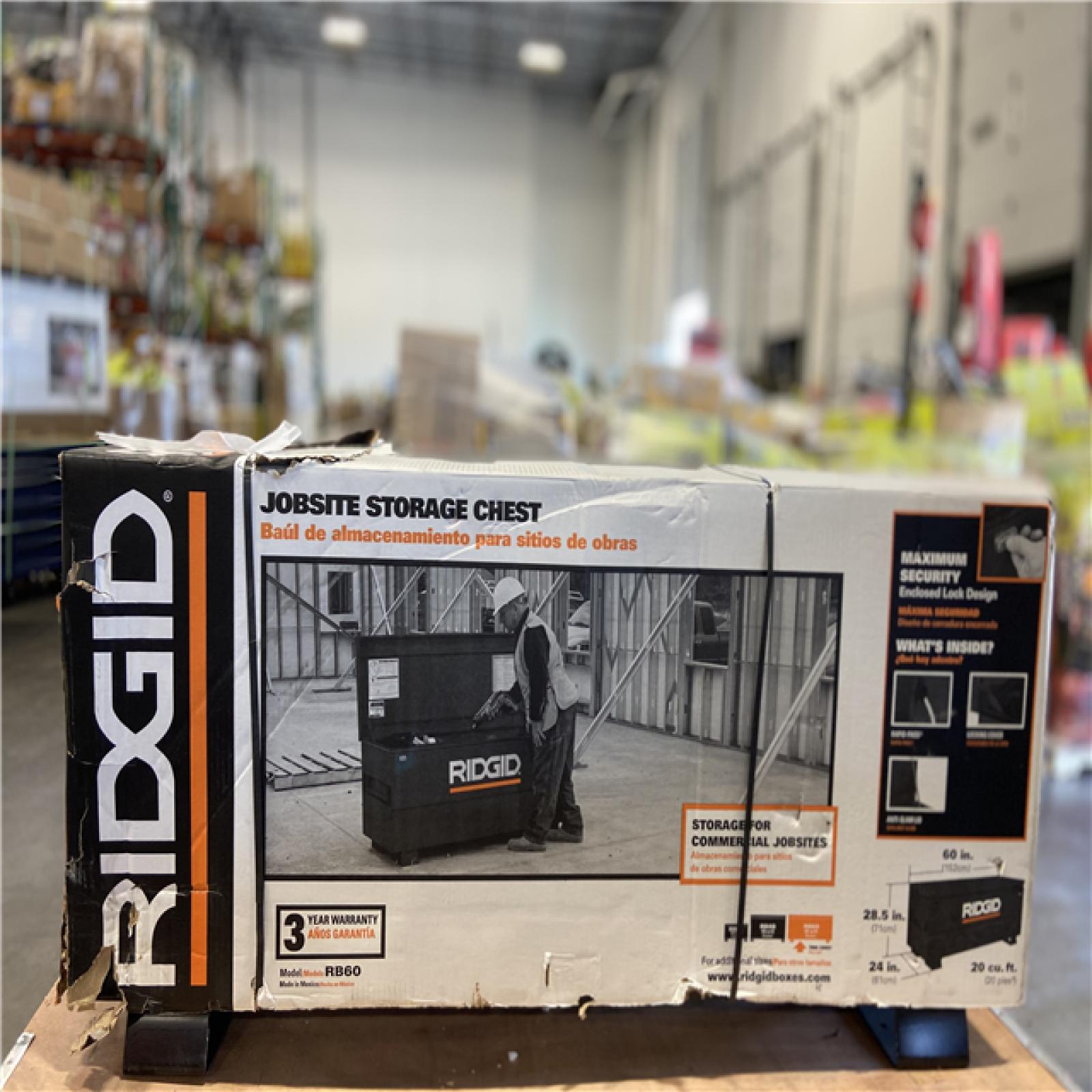 DALLAS LOCATION - RIDGID 60 in. x 24 in. Universal Storage Chest