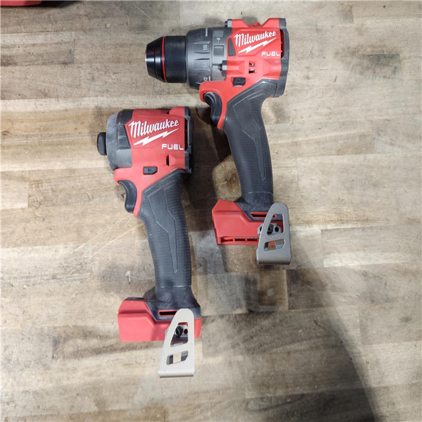 HOUSTON LOCATION - AS-IS Milwaukee FUEL 18V Lithium-Ion Brushless Cordless Hammer Drill and Impact Driver Combo Kit