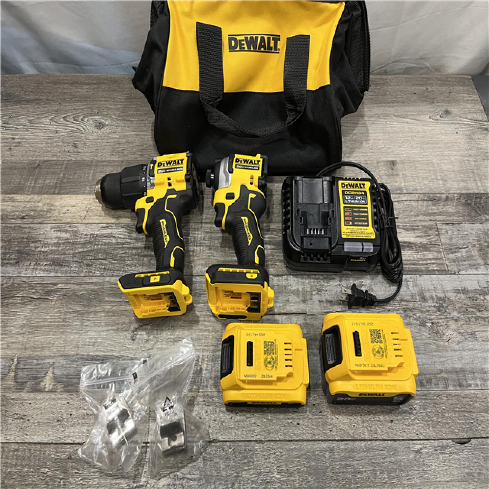 AS-IS DEWALT ATOMIC 20V MAX Lithium-Ion Cordless 2-Tool Combo Kit