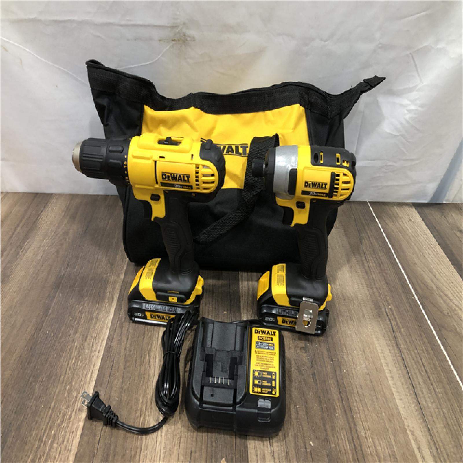 AS-IS DEWALT 20V MAX Cordless Drill/Impact 2 Tool Combo Kit