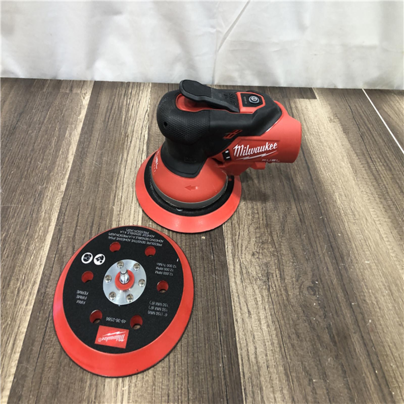 AS-IS Milwaukee FUEL 12V Lithium-Ion Brushless Cordless 6 in. Random Orbital Sander (3/16 in. Orbit) Tool-Only