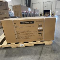 DALLAS LOCATION- NEW! BULL Stallion 4-Burner Cart Propane Grill in Stainless Steel