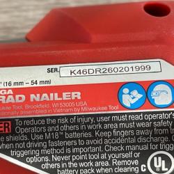 AS-IS Milwaukee FUEL 18-Volt Lithium-Ion Brushless Cordless Gen II 18-Gauge Brad Nailer (Tool-Only)
