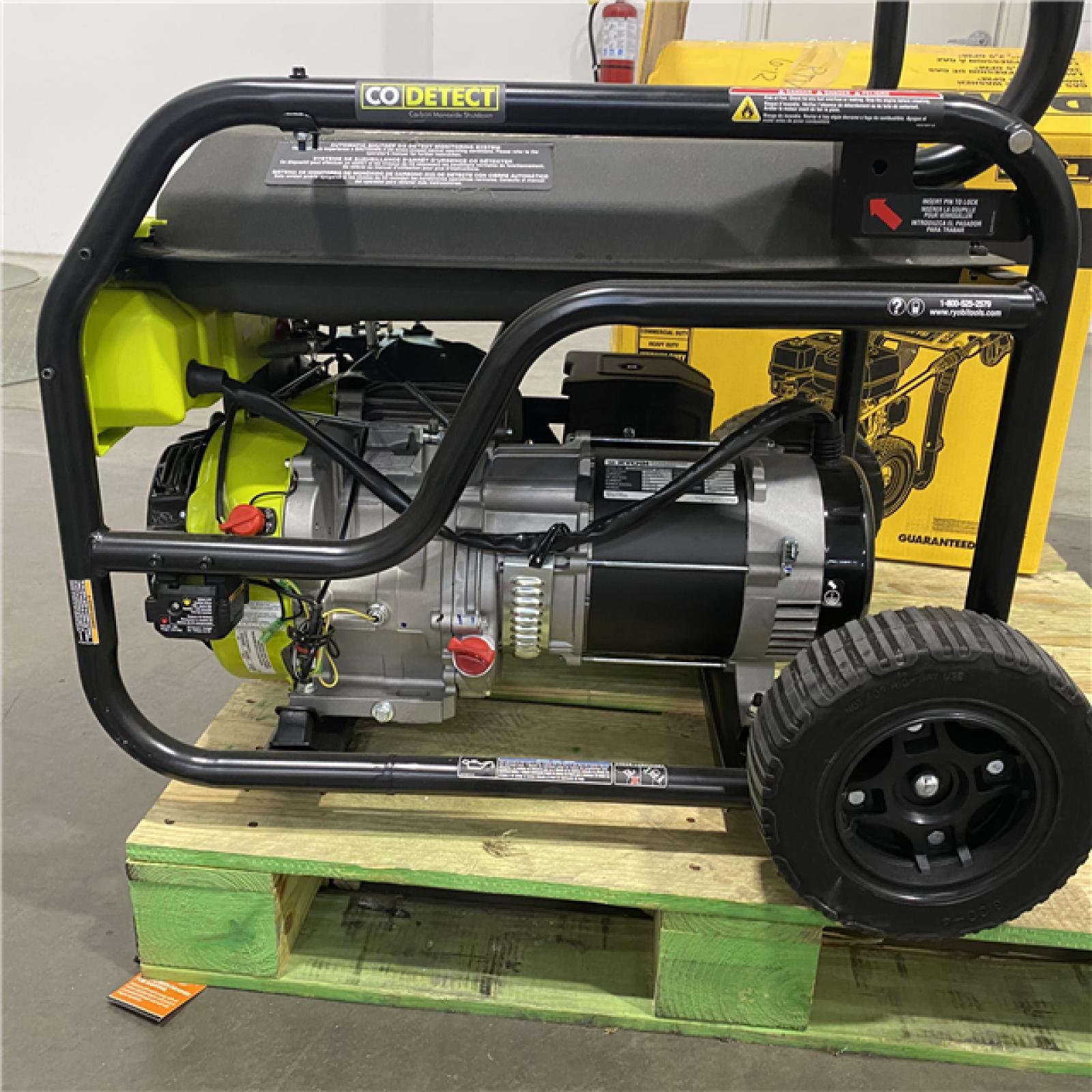 Dallas Location - As-Is RYOBI 8125/6500-Watt Gas Powered Portable Generator