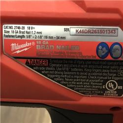AS-IS AS-IS Milwaukee FUEL 18-Volt Lithium-Ion Brushless Cordless Gen II 18-Gauge Brad Nailer (Tool-Only)