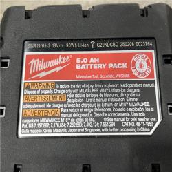 AS-IS Milwaukee 18-Volt Lithium-Ion XC Starter Kit with (2) 5.0Ah Batteries and Charger