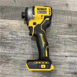 AS-IS DEWALT Atomic 20V Max Lithium-Ion Brushless Cordless Compact 1/4 in. Impact Driver Kit