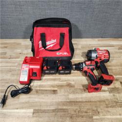 HOUSTON LOCATION - AS - IS Milwaukee 2 Tool Combo Kit W/ (2) Battery & Charger