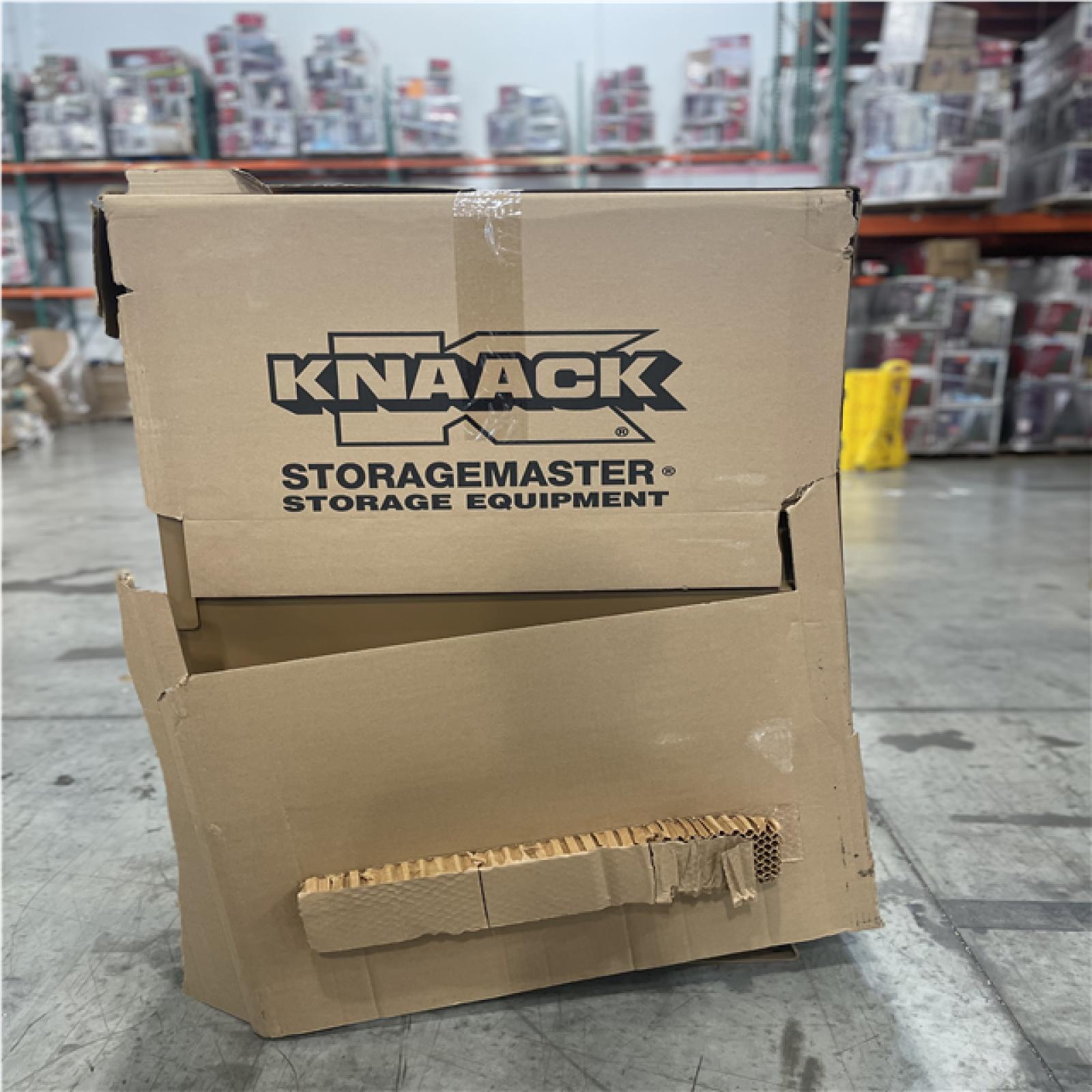 DALLAS LOCATION- AS-IS KNAACK 49 in. W x 30 in. L x 72 in. H  Steel Jobsite Storage Piano Box with Lock