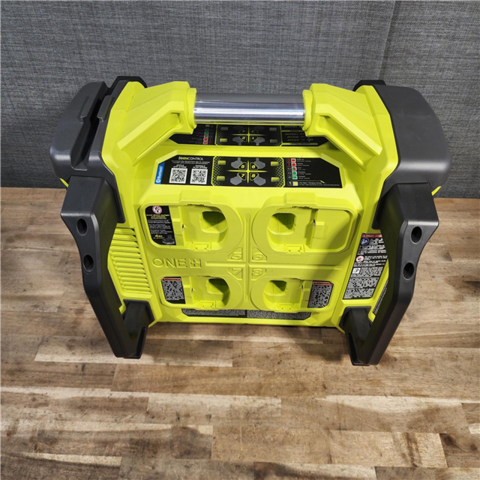 HOUSTON LOCATION - AS-IS RYOBI ONE+ 1800-Watt Power Station Battery Inverter Push Button Battery Generator/8-Port Charger with (4) 6.0 Ah Batteries