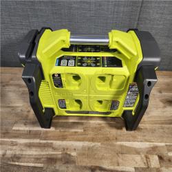 HOUSTON LOCATION - AS-IS RYOBI ONE+ 1800-Watt Power Station Battery Inverter Push Button Battery Generator/8-Port Charger with (4) 6.0 Ah Batteries