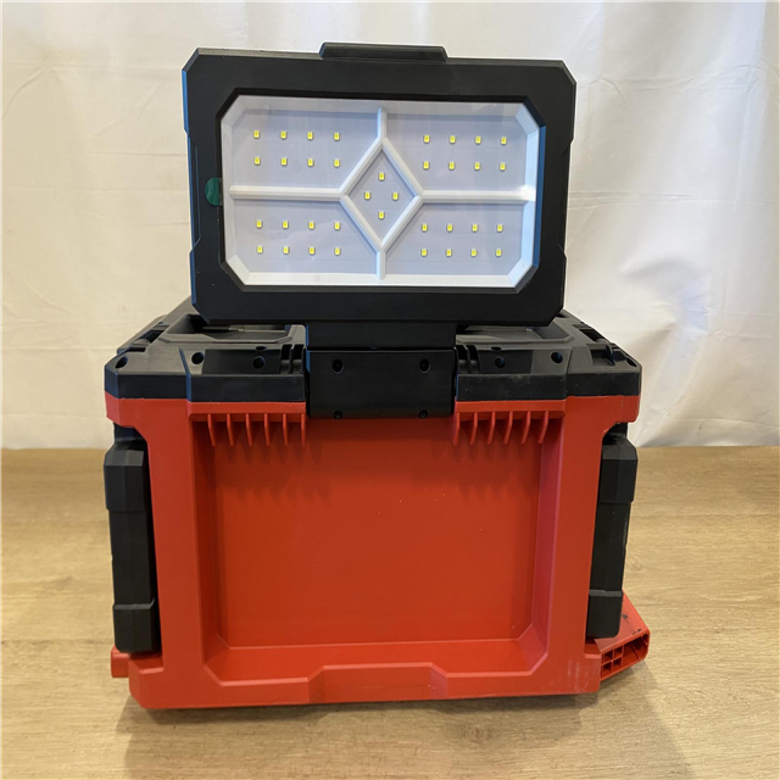AS-IS Milwaukee 18-Volt Lithium-Ion Cordless PACKOUT 3000 Lumens LED Light with Built-In Charger