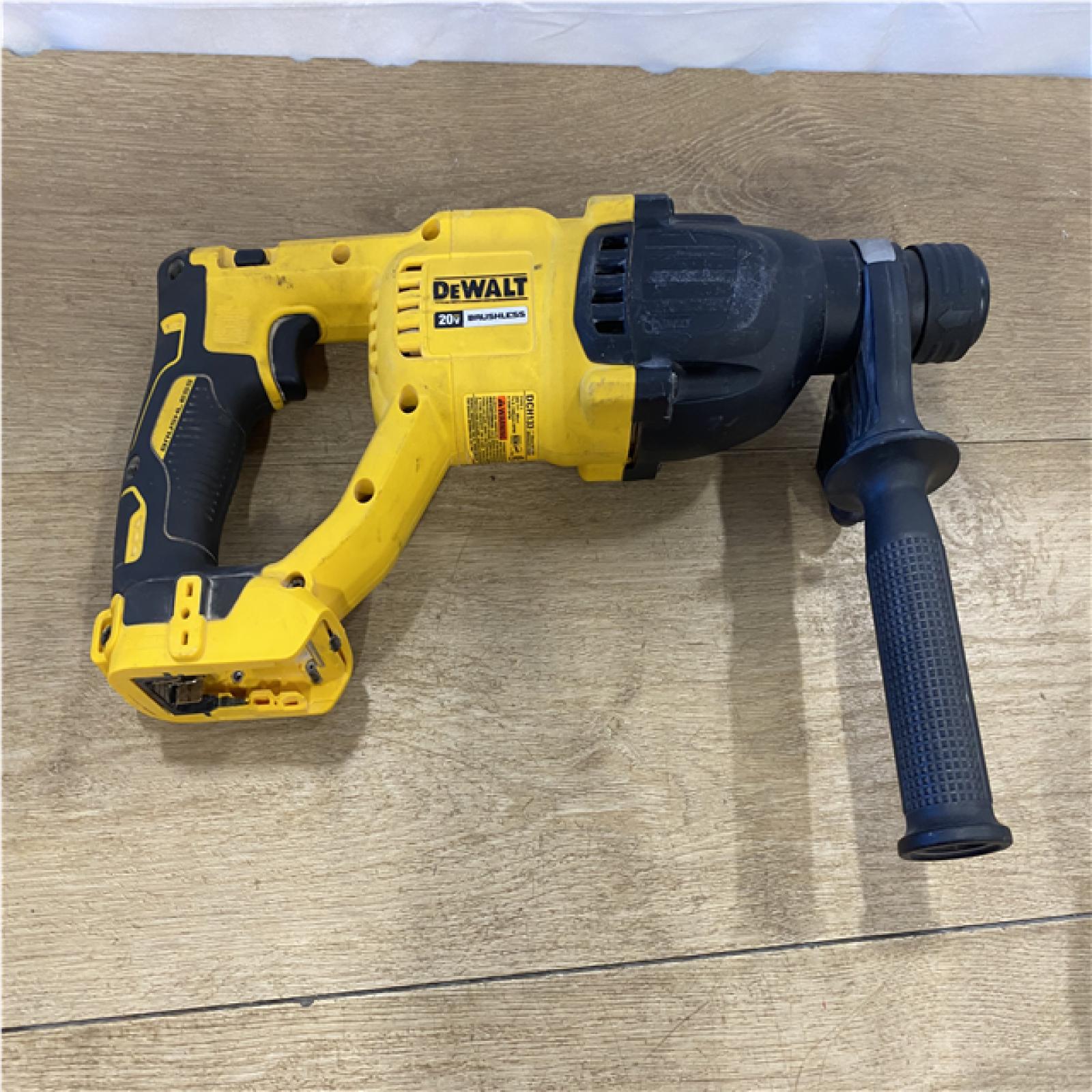 AS-IS DEWALT 20V MAX Cordless Brushless 1 in. SDS Plus D-Handle Concrete and Masonry Rotary Hammer (Tool Only)