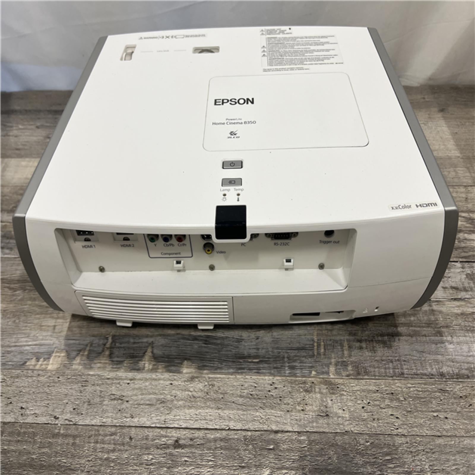 AS-IS Epson PowerLite 8350 Home Cinema Projector