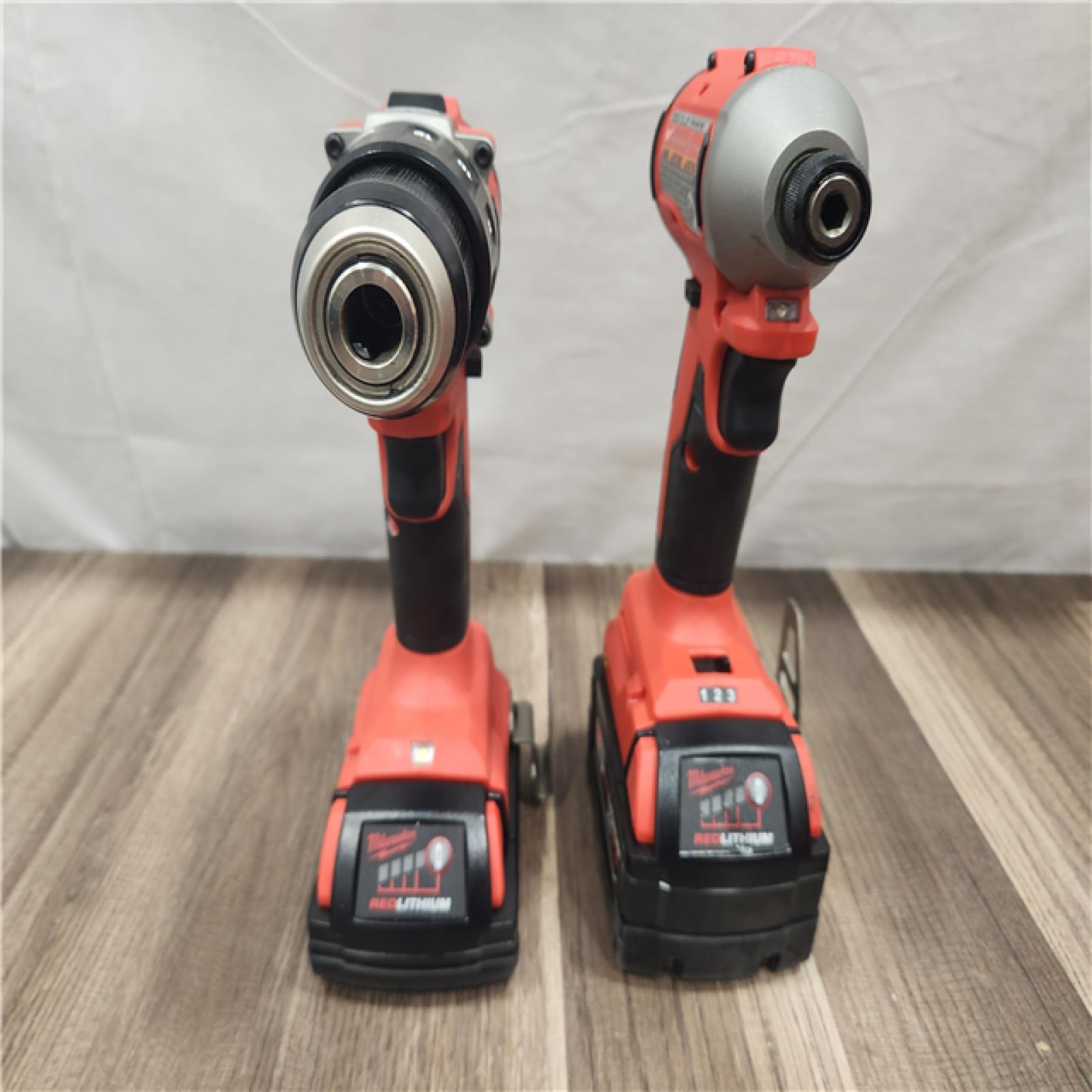 AS-IS- Milwaukee M18 Compact Brushless 2-Tool Combo Kit