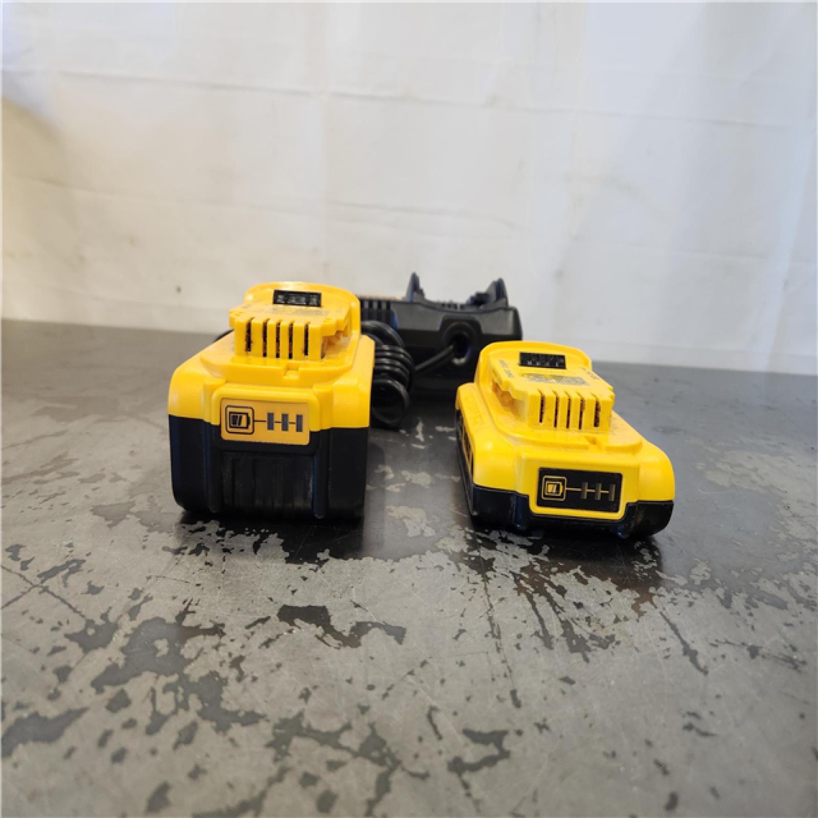 AS-IS- DEWALT 20V MAX Lithium-Ion Battery Kit with 5.0Ah and 2.0Ah Battery and Charger