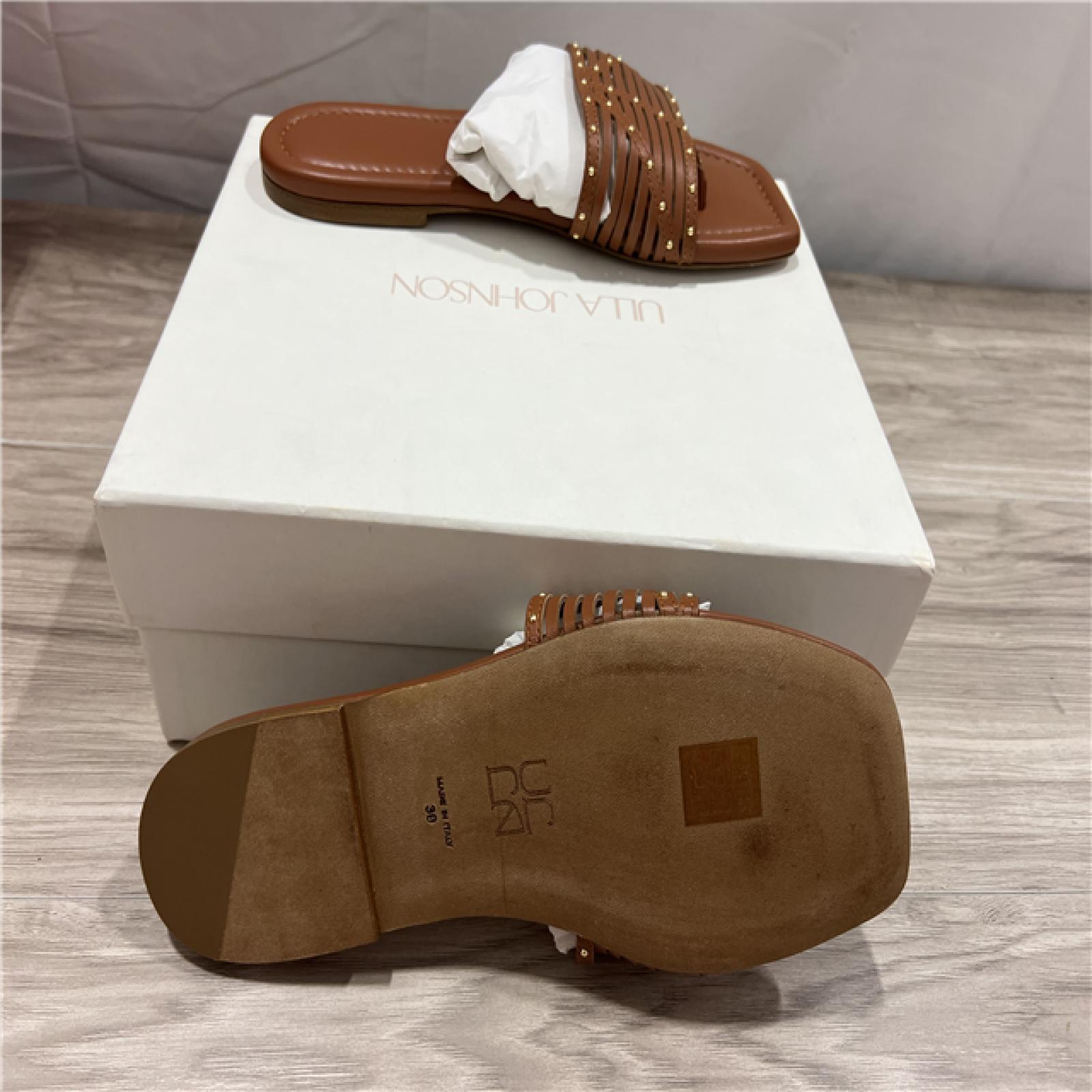 Ulla Johnson  Naomi Sandal Studded Leather Sandals - Rust Copper SZ 39