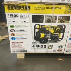 DALLAS LOCATION -Champion Power Equipment 11,500/9,200-Watt Gasoline Powered Electric Start Portable Generator