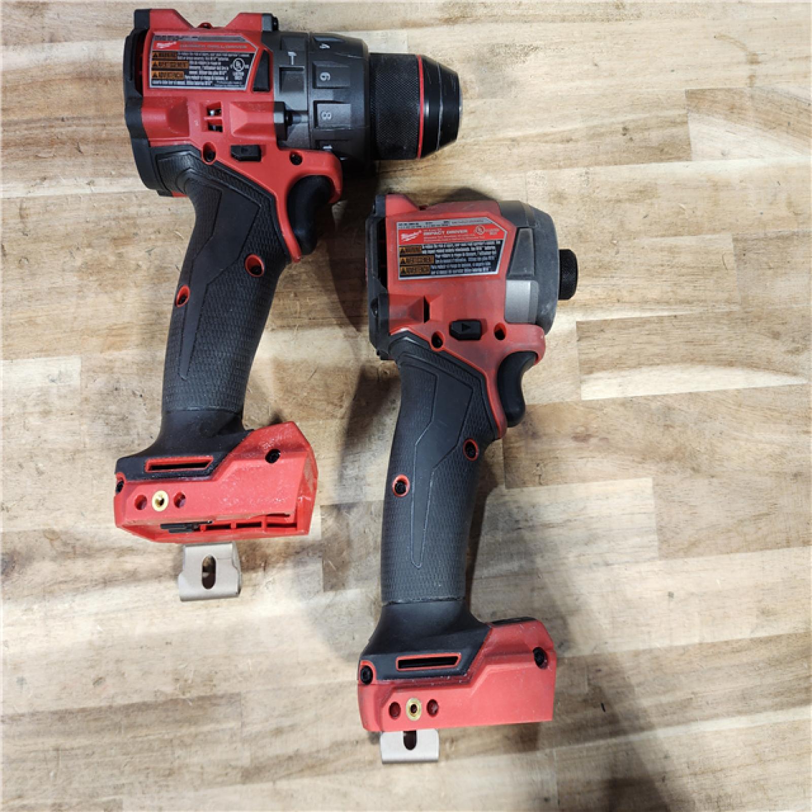 HOUSTON LOCATION - AS-IS Milwaukee FUEL 18V Lithium-Ion Brushless Cordless Hammer Drill and Impact Driver Combo Kit