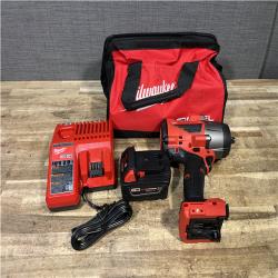 Houston Location AS-IS Milwaukee FUEL 18V Lithium-Ion Brushless Cordless 1/2 in. Impact Wrench w/Friction Ring Kit