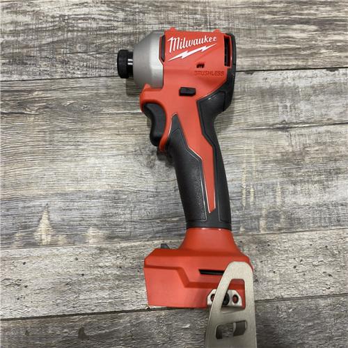 AS-IS Milwaukee 18V Lithium-Ion Compact Brushless Cordless 1/4 in. Impact Driver (Tool-Only)
