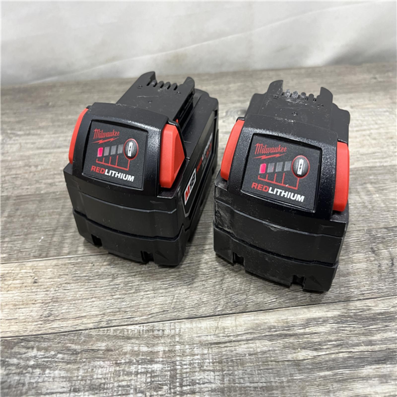 AS-IS Milwaukee 18-Volt Lithium-Ion XC Extended Capacity 5.0 Ah Battery Pack (2-Pack)
