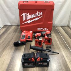 AS-IS Milwaukee FUEL 18V Lithium-Ion Brushless Cordless Hammer Drill and Impact Driver Combo Kit