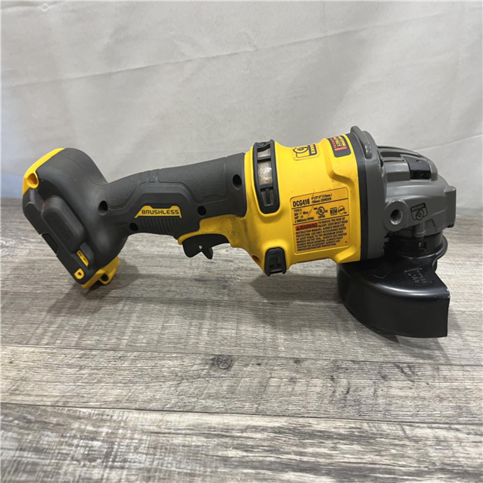 AS-IS DEWALT FLEXVOLT 60V MAX Cordless Brushless 4.5 in. to 6 in. Small Angle Grinder with Kickback Brake (Tool Only)