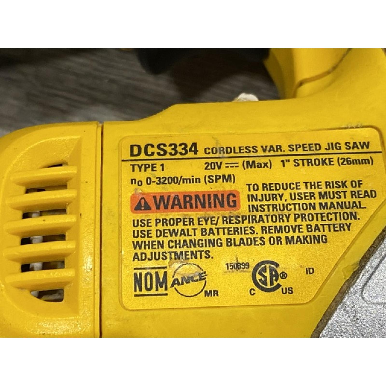 AS-IS DEWALT 20V MAX XR Cordless Brushless Jigsaw (Tool Only)