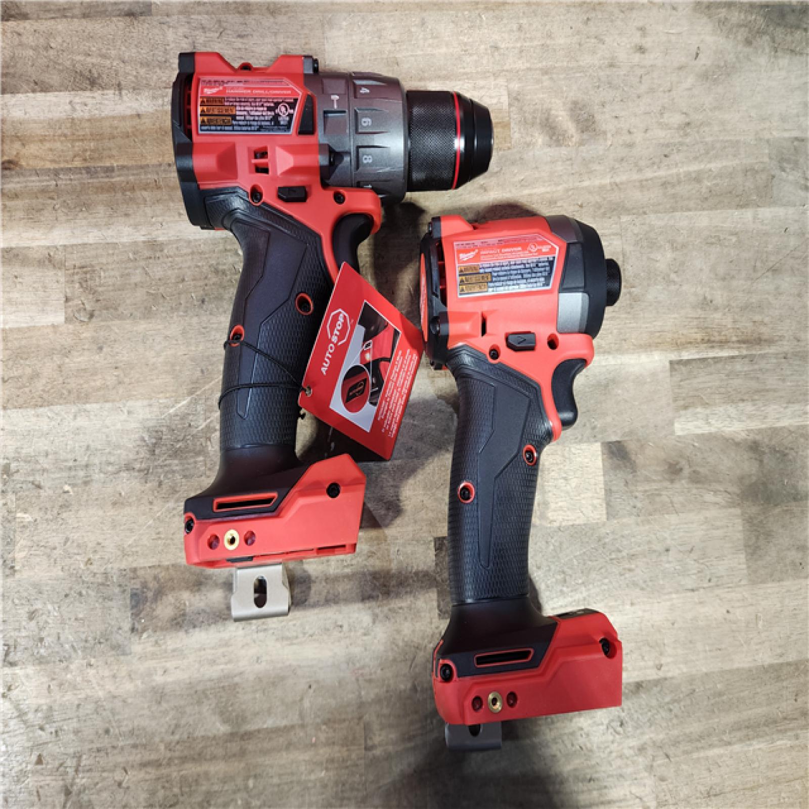 HOUSTON LOCATION - AS-IS (APPEARS LIKE NEW) Milwaukee M18 FUEL 18V Lithium-Ion Brushless Cordless Hammer Drill and Impact Driver Combo Kit